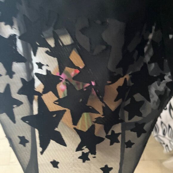 TURN HEADS RACHEL ROY LETS PARTY STRIKING OPHELIA CHIFFON STAR-PRINT LBD DRESS 6 - Picture 9 of 9